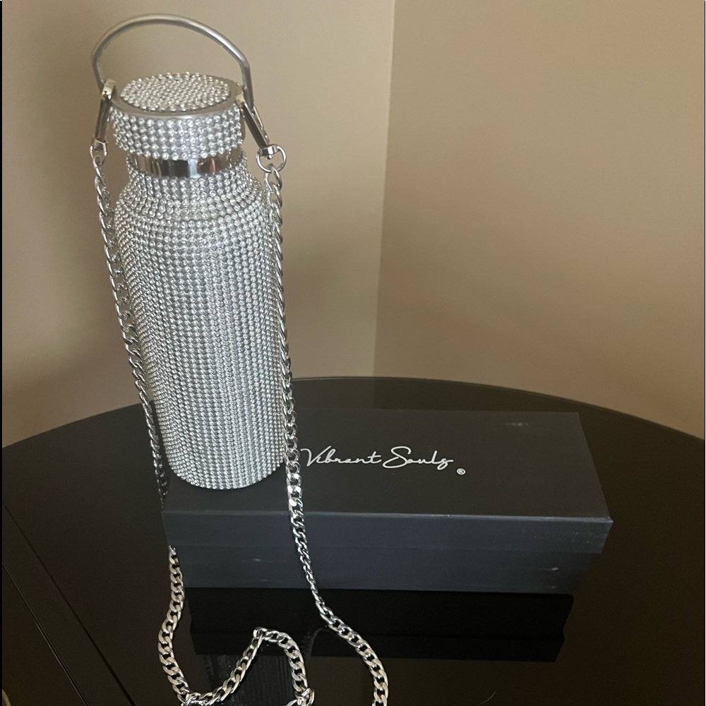 Beautiful, sexy, water bottle. Stainless steel.